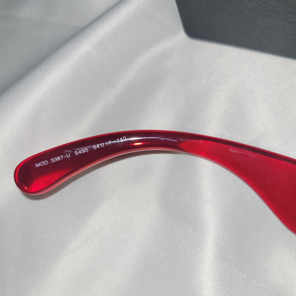 Versace Red Women's Glasses - Picture 3 of 8